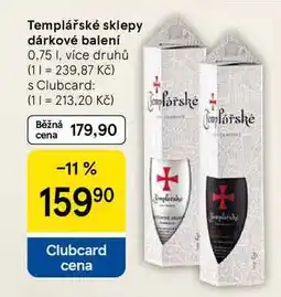 Tesco Templářské sklepy dárkové balení, 0.75 l nabídka