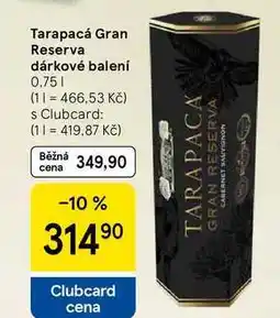 Tesco Tarapacá Gran Reserva dárkové balení, 0,75 l nabídka
