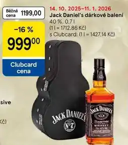 Tesco Jack Daniel's dárkové balení 40%, 0,7 l nabídka