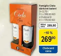Tesco Famiglia Cielo dárkové balení, 2x 0,75 l nabídka