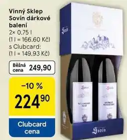 Tesco Vinný Sklep Sovín dárkové balení, 2x 0.75 l nabídka