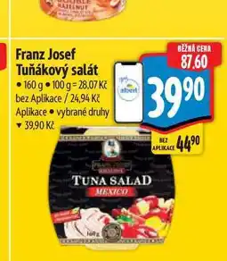 Albert Franz Josef Tuňákový salát 160 g nabídka