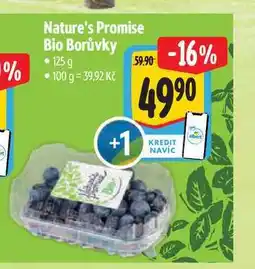 Albert Nature's Promise Bio Borůvky 125 g nabídka