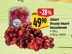 Albert Albert Hrozny tmavé bezsemenné 500g nabídka
