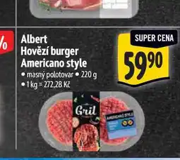 Albert Albert Hovězí burger Americano style 220 g nabídka