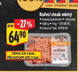 Albert Kuřecí steak mletý 500 g nabídka