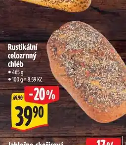Albert Rustikální celozrnný chléb 465 g nabídka