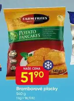 Hruška FARM FRIES Bramborové placky 540 g nabídka