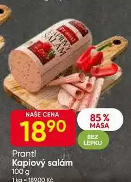Hruška Prantl Kapiový salám 100 g nabídka