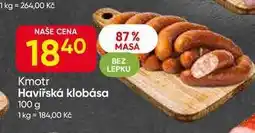 Hruška Kmotr Havířská klobása 100 g nabídka
