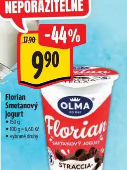 Albert Florian Smetanový jogurt 150 g nabídka