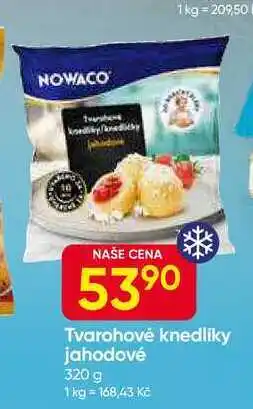 Hruška NOWACO Tvarohové knedlíky jahodové 320 g nabídka