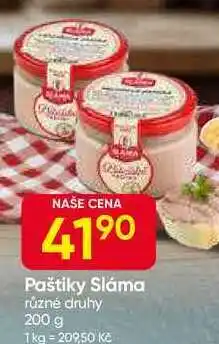 Hruška Paštiky Sláma různé druhy 200 g nabídka