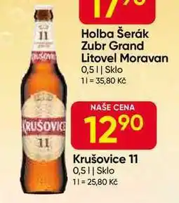 Hruška Krušovice 11° 0,5l Sklo nabídka