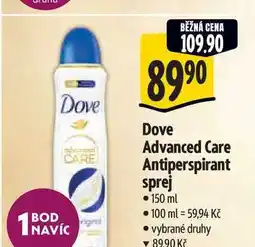Albert Dove Advanced Care Antiperspirant sprej 150 ml nabídka