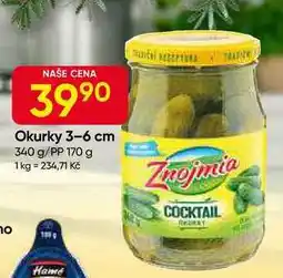 Hruška hamé Okurky 3-6 cm 340 g/PP 170 g nabídka