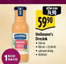Albert Hellmann's dresink 250ml, vybrané druhy nabídka