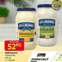 Hruška Hellmann's tatarská omáčka, majonéza 405ml nabídka