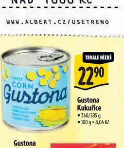 Albert Gustona Kukuřice 340/285 g nabídka