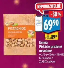 Albert Emma Pistácie pražené nesolené 250 g nabídka