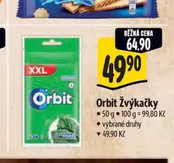 Albert Orbit žvýkačky 50 g nabídka