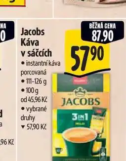 Albert Jacobs Káva v sáčcích instantní káva porcovaná 111-126 g nabídka