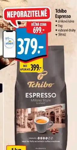Albert Tchibo Espresso - zrnková káva 1kg nabídka