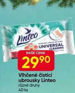 Hruška Linteo Vlhčené čisticí ubrousky 40 ks nabídka