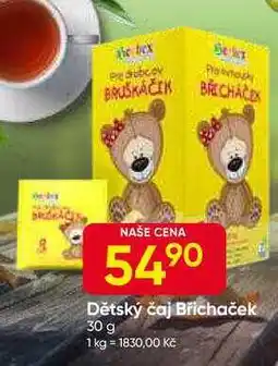 Hruška Dětský čaj Břichaček 30 g nabídka