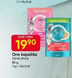 Hruška PURINA One kapsička různé druhy 85 g nabídka