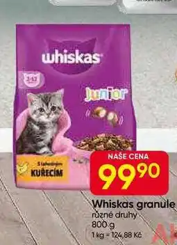 Hruška Whiskas granule 800g, vybrané druhy nabídka