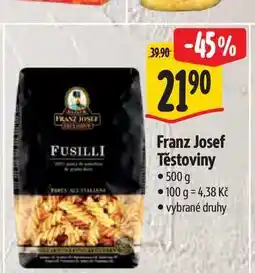 Albert Franz Josef Těstoviny 500 g nabídka