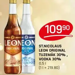 Flop St.nicolaus Leon original tuzemák 30%, vodka 30% nabídka