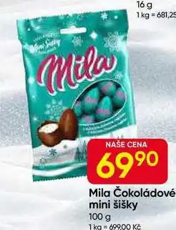 Hruška Mila Čokoládové mini šišky 100 g nabídka
