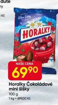 Hruška Horalky Čokoládové mini šišky 100 g nabídka