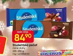 Hruška Orion Studentská pečeť čokoláda 250g, různé druhy nabídka