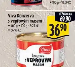 Albert Viva Konzerva s vepřovým masem 400 g nabídka