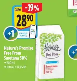 Albert Nature's Promise free from Smetana 30% 200 ml nabídka