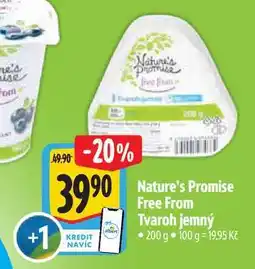 Albert Nature's Promise Free From Tvaroh jemný 200 g nabídka