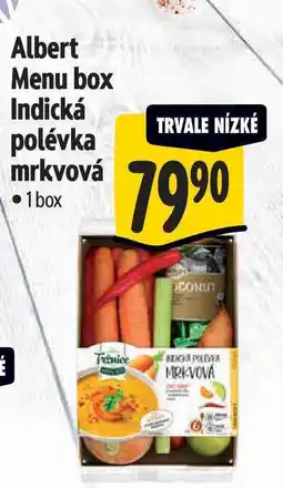 Albert Albert Menu box Indická polévka mrkvová 1box nabídka