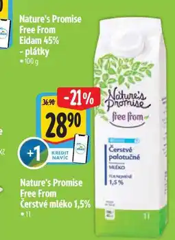 Albert Nature's Promise Free From Eidam 45% - plátky 100g nabídka