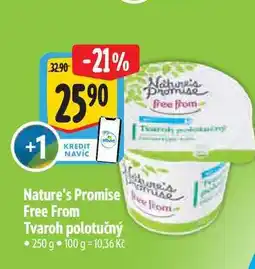 Albert Nature's Promise Free From Tvaroh polotučný 250 g nabídka