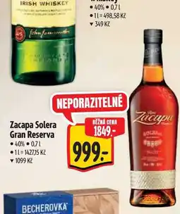 Albert Zacapa Solera Gran Reserva 0,7 l nabídka