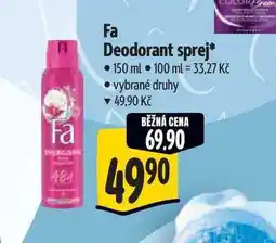 Albert Fa Deodorant sprej 150 ml nabídka