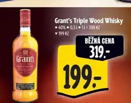 Albert Grant's Triple Wood Whisky 40% 0,51 nabídka
