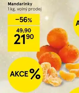 Tesco Mandarinky nabídka