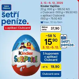 Tesco Kinder Vajíčko nabídka