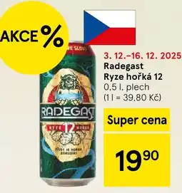Tesco Radegast Ryze hořká 12 nabídka