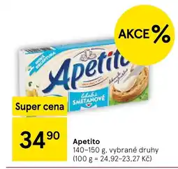 Tesco Apetito nabídka