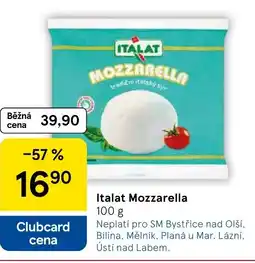 Tesco Italat Mozzarella nabídka
